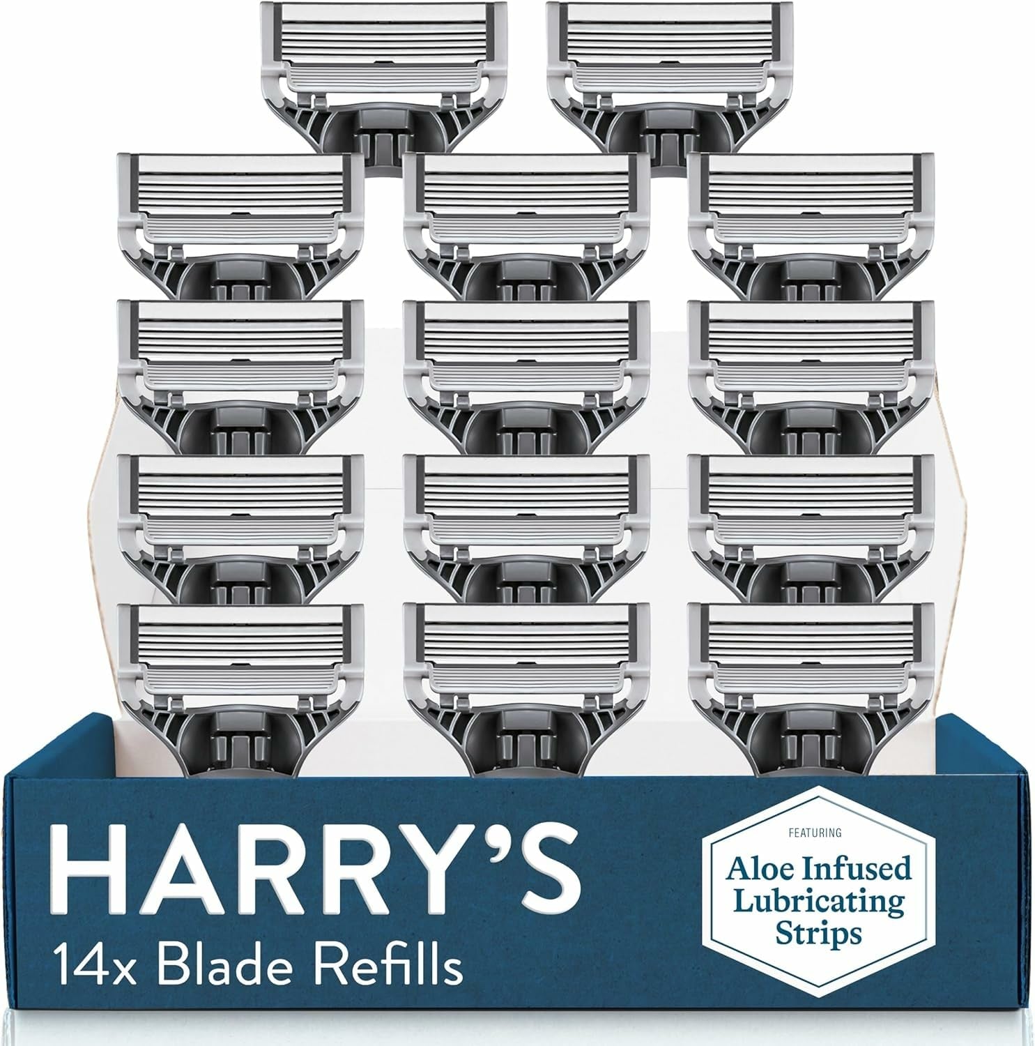Razor Blades for Men - 14 Count - Premium Razor Blade Refill Cartridges
