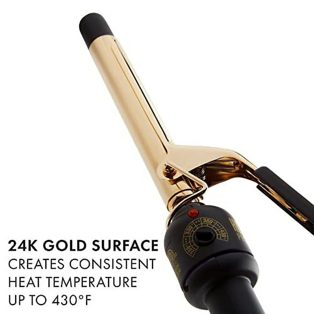 Pro Artist 24K Gold Curling Iron | Long Lasting, Defined Curls (3/4 In)