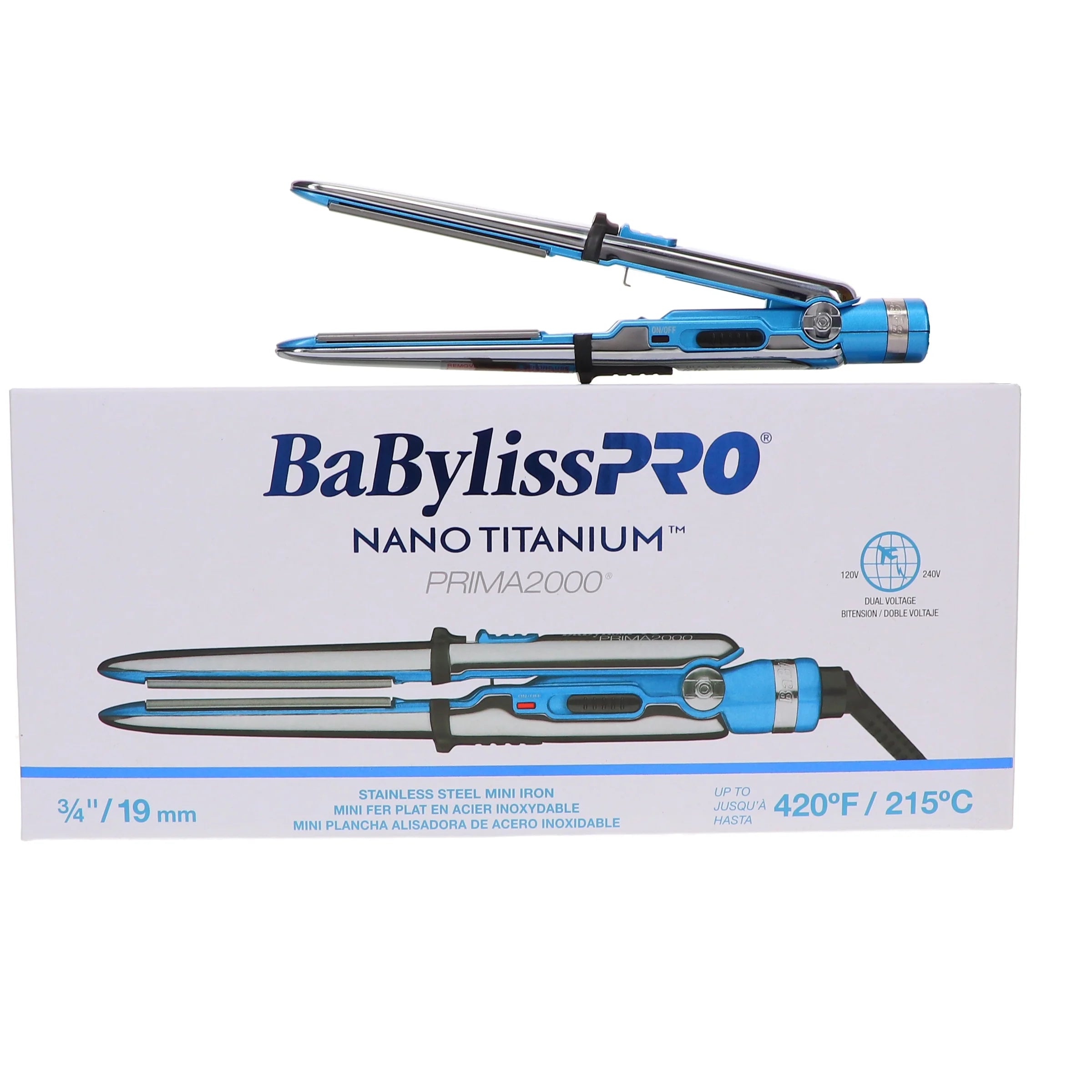 Nano Prima2000 3/4" Stainless Steel Mini Iron