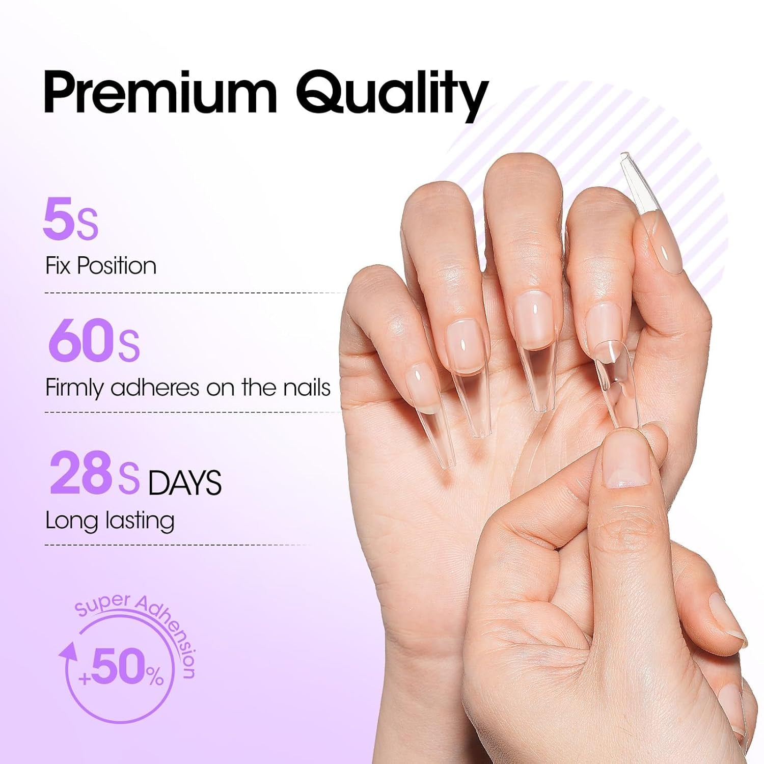 Nail Glue Gel, 2PCS 15ML 3 in 1 Gel Nail Glue for Acrylic Nail & Base Gel & Nail Strengthener Kit, Nail Glue for Press on Nails False Nails, Super Strong Gel Glue for Nail Extension