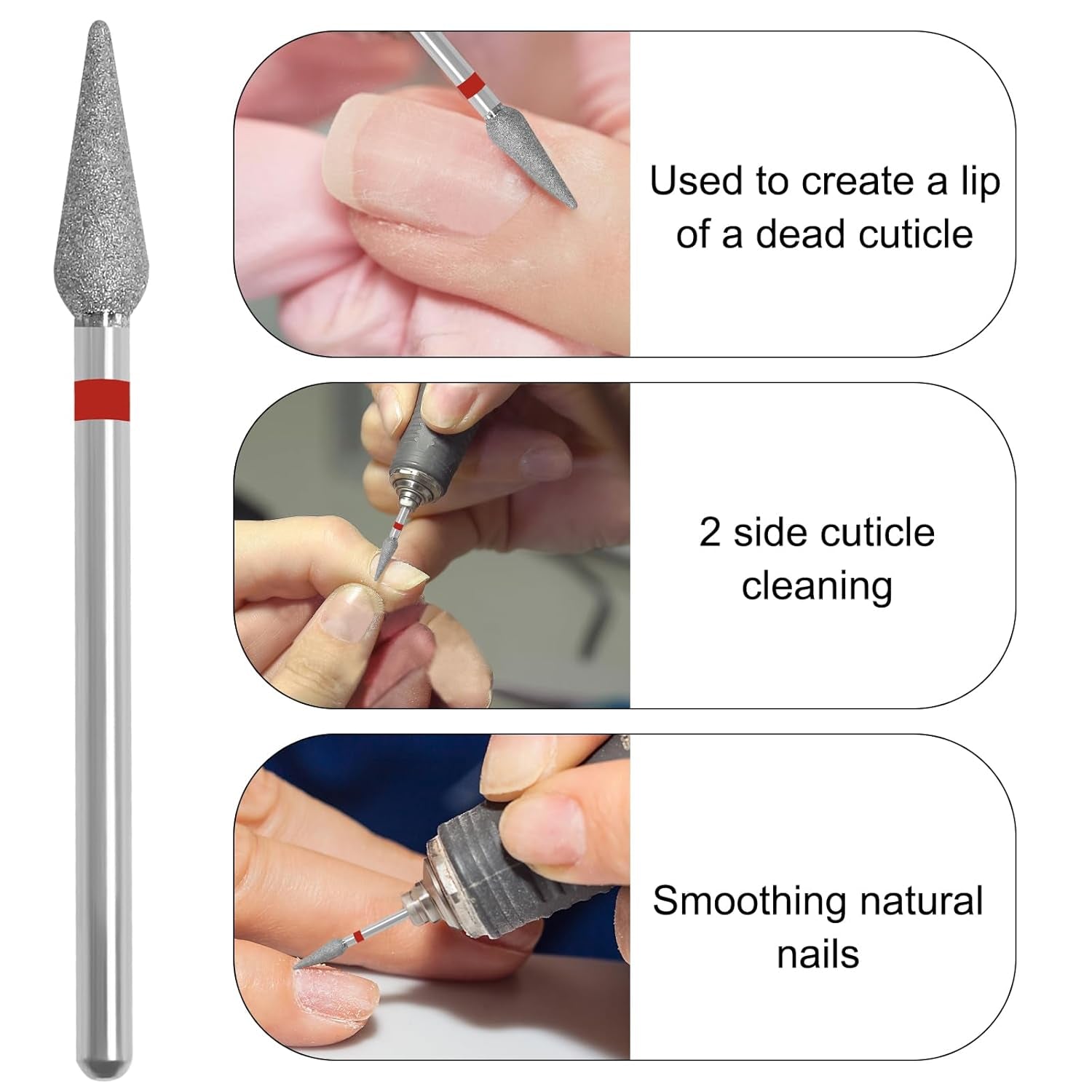 Cuticle Clean Nail Drill Bit 3/32&