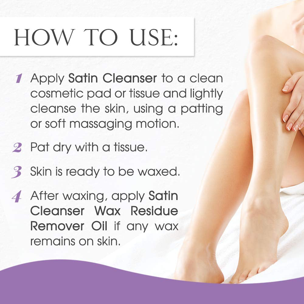 Pre Wax Cleanser - Antiseptic Skin Prep for Pre Wax Hair Removal, Deep Cleansing &amp; Irritation-Free Waxing, Afterwax Care, 4 Oz, 2-Pack