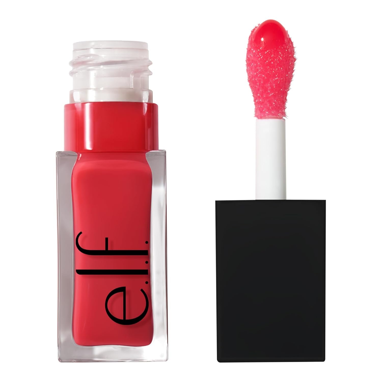 Glow Reviver Lip Oil, Nourishing Tinted Lip Oil for a High-Shine Finish, Infused with Jojoba Oil, Vegan &amp; Cruelty-Free, Red Delicious