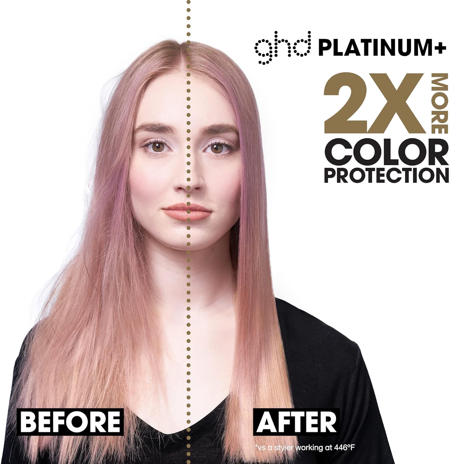Ghd Platinum+ Styler ― 1&quot; Flat Iron Hair Straightener, Professional Ceramic Hair Styling Tool for Stronger Hair, More Shine, &amp; More Color Protection