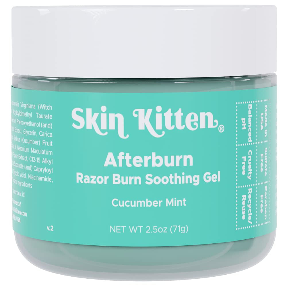Moisturizing after Shave Ingrown Hair Treatment for Bikini Hair - after Waxing Care with Aloe Vera &amp; Cucumber - Razor Burn Treatment for Women (2.5Oz)